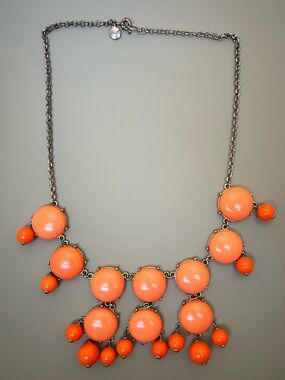 J. Crew Bold Orange Statement Bib Necklace - Women Jewelry